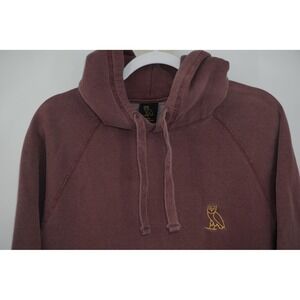October's Very Own OVO Drake Hoodie Red Embroidered Pullover Men's Large